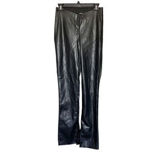 Divided By H&M Pants Size Small Faux Leather High Waist Punkcore Rock Edgy